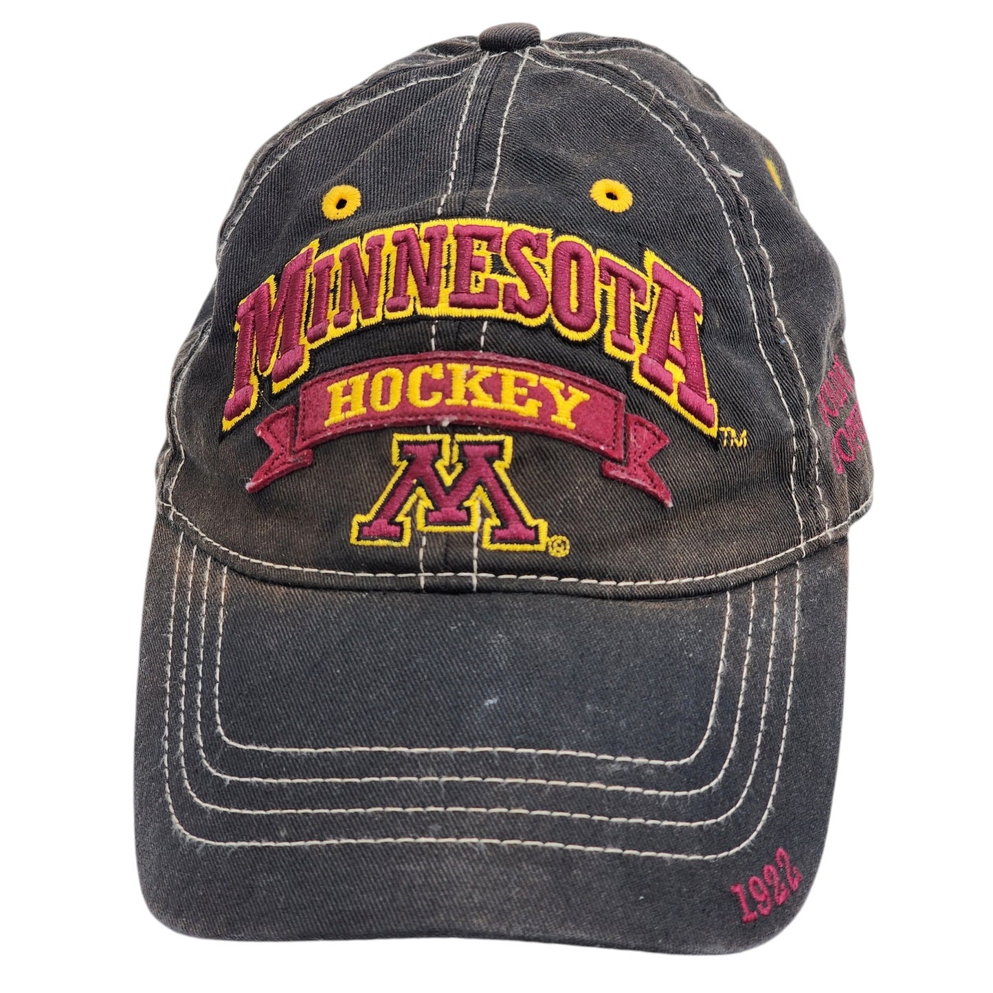 Vintage Minnesota Hockey Golden Gophers 1922 Drew Pearson Baseball Hat Retro Y2K