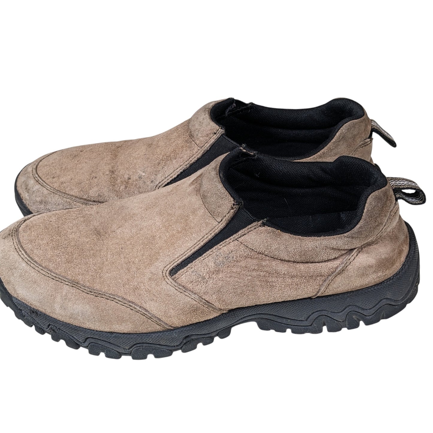 Duluth Trading Slip On Shoes Men 11M Suede Work Hiking Rugged Slip Resist Mocs