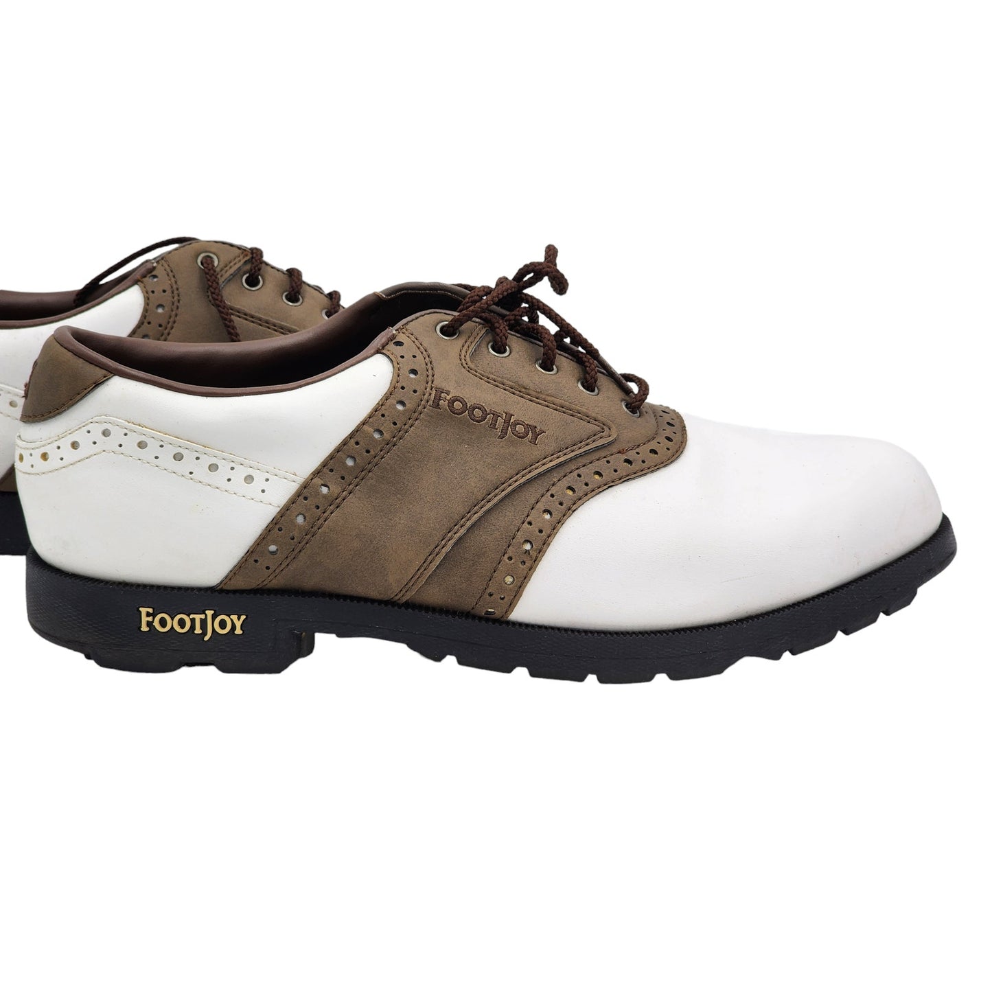 FootJoy Golf Shoes GreenJoys Mens Size 12M Saddle Oxford Cleats Lace Up 45542