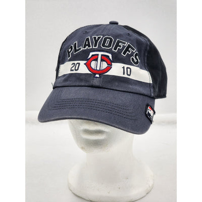 MN Twins Playoffs Baseball Hat 2010 Postseason Forty Seven Sports Cap Strapback