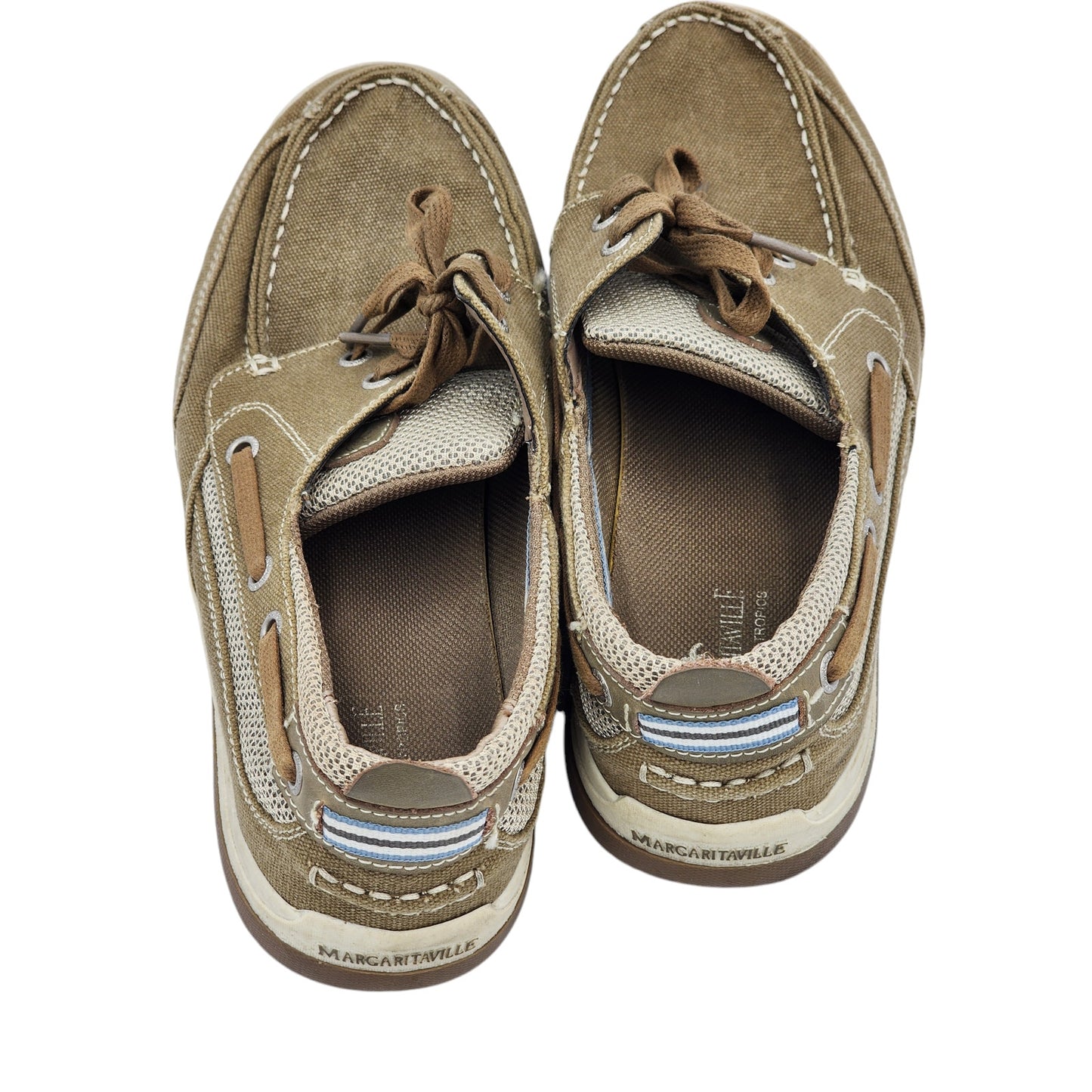 Margaritaville Boat Shoes Mens 11 Harpoon Lace Up Casual Summer Comfort MG1670B