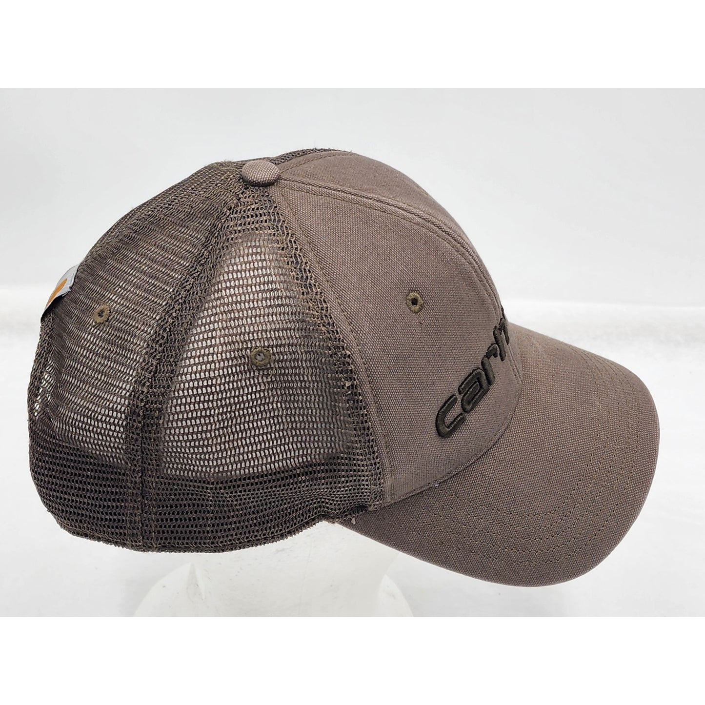 Carhartt Hat Brown Mesh Back Snapback Trucker Hat Adjustable Cap Workwear