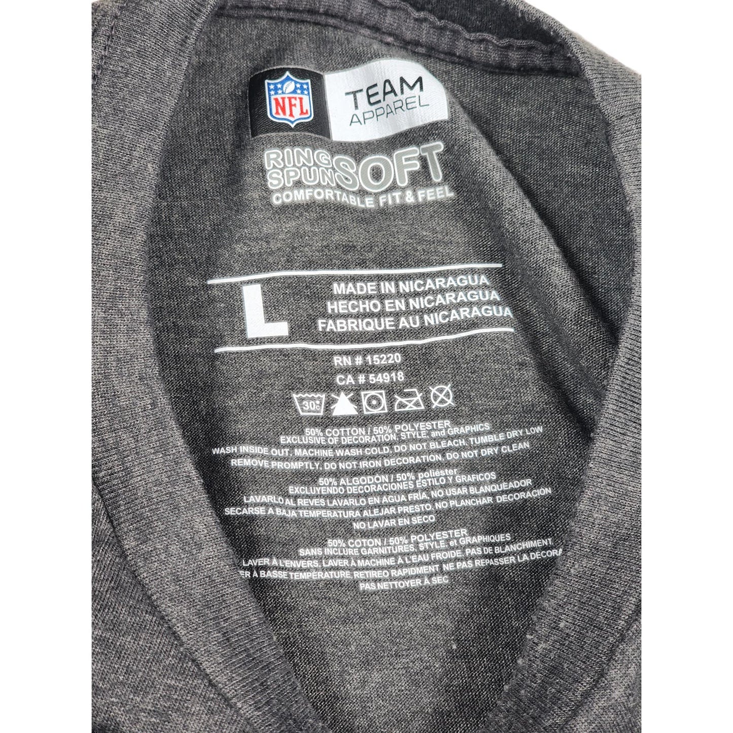 NFL Team Apparel Minnesota Super Bowl 52 Mens Large Soft T Shirt Short Sleeve