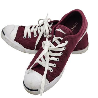 Converse Jack Purcell Shoes Womens 9 Maroon Low Top Sneakers Streetwear Kicks