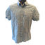 Ben Sherman Shirt Mens Medium Short Sleeve Blue Ocean Depth Button Up Summer