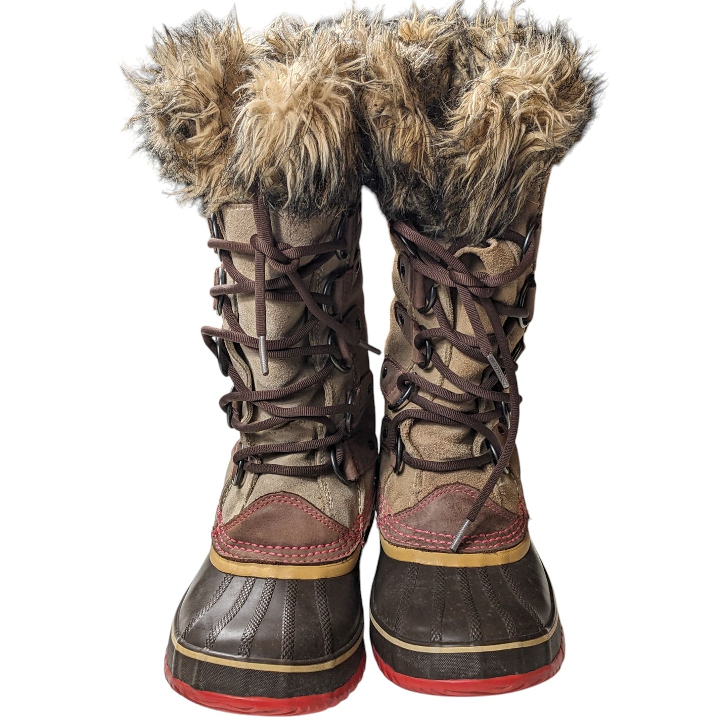 Sorel Boots Womens 7 Joan of Arctic Snow Winter Faux Fur Waterproof NL1540-254