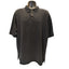 Tommy Bahama Polo Shirt Men XL Black Silk Cotton Short Sleeve Button Lightweight