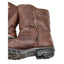 UGG Boots Women 8 Brown Leather Mid Shearling Line Side Zip Winter Bellevue 5745