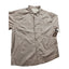 Gravel Gear Shirt Mens 2XL Khaki Long Sleeve Chambray Teflon Work Water Resist