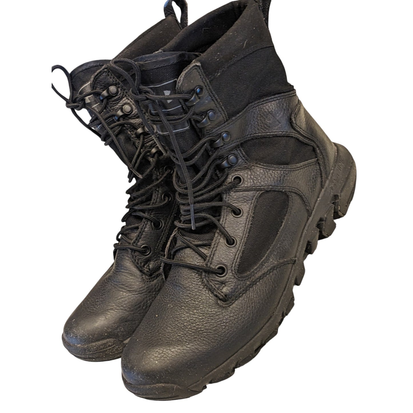 Under Armour Spine Tactical Boots Mens 9 Black Leather Military Combat Hiking