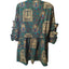 Vintage 3K Fashion Egyptian Print Shirt Jacket Dress Womens One Size USA Pharaoh