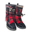 Madden Girl Boots Women 9.5 Winter Buffalo Plaid Tribal Southwest Aztec Mid Boho