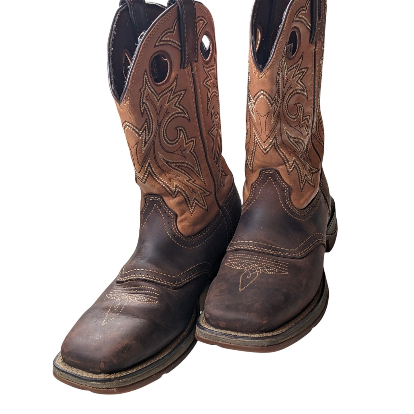 Durango Boots Mens 8.5D Western Cowboy Leather Slip Oil Resist Rodeo DB4442 11"