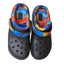 Crocs Fleece Lined Clog Black Multicolor Tie Dye Fuzzy Lining Mens 9 Womens 11