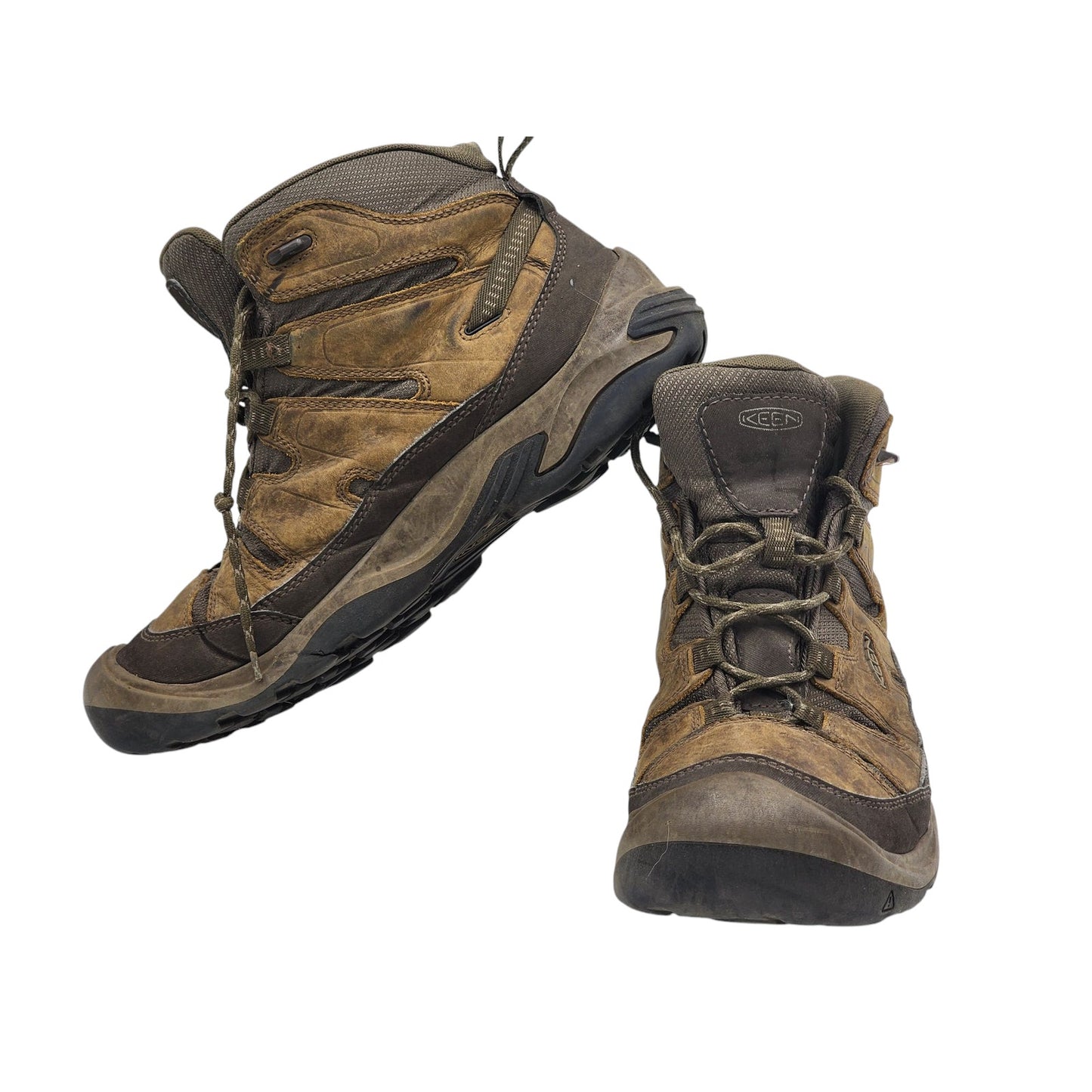 KEEN Boots Mens 10.5 Dry Hiking Leather Waterproof Luftcore Outdoor Mid Trekking