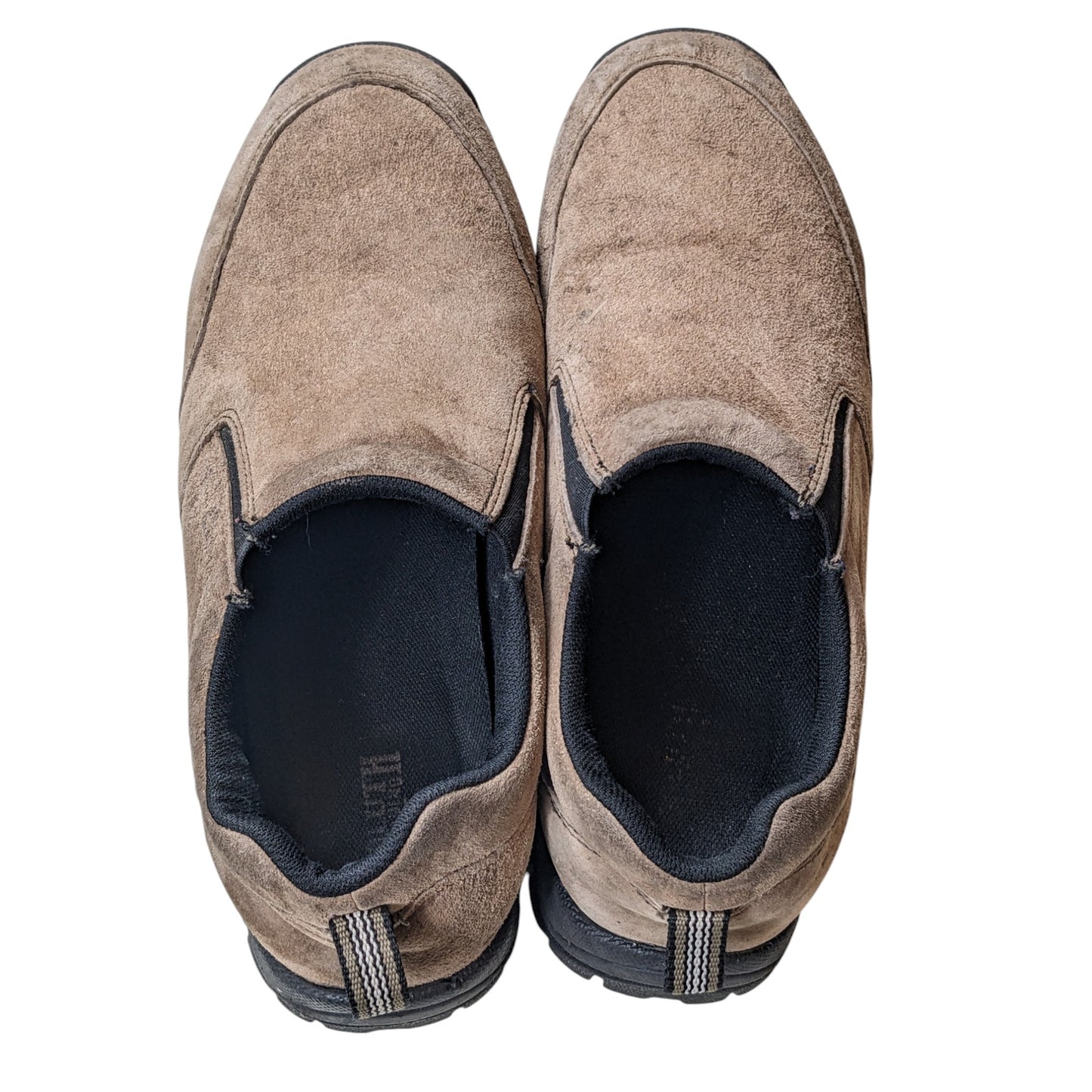 Duluth Trading Slip On Shoes Men 11M Suede Work Hiking Rugged Slip Resist Mocs