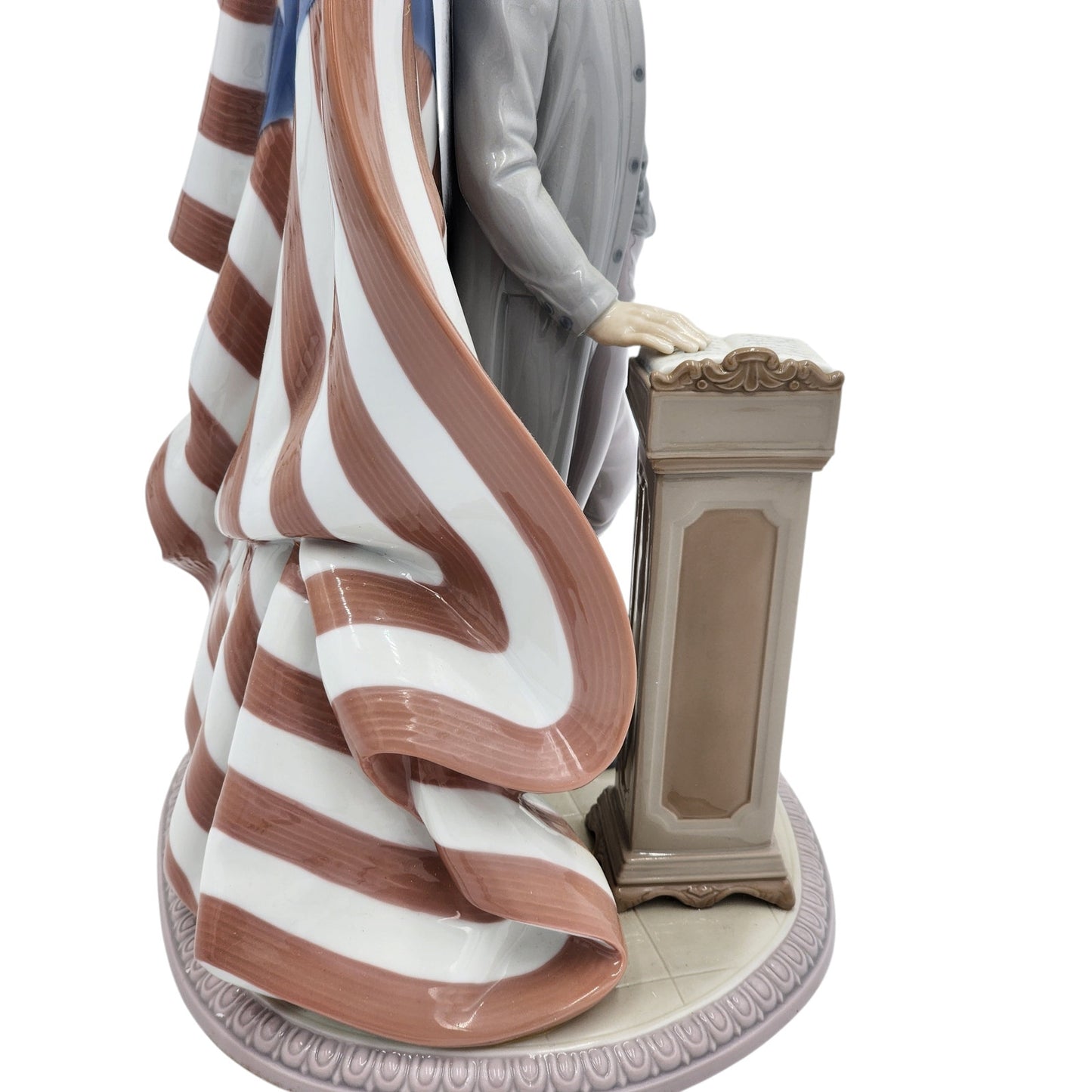 Lladro President George Washington Sculpture American Flag Signed Rare 7575 Box