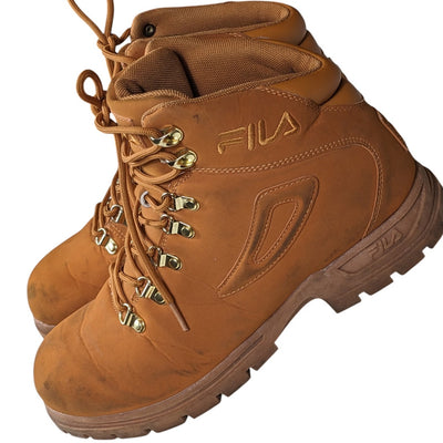 Fila Boots Mens 10.5 Diviner Combat Work Shoes Synthetic Lace Up Hiking 1HM00556