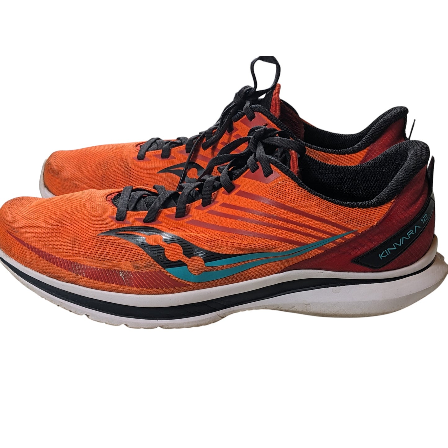 Saucony Kinvara 12 Running Shoes Mens 12 Orange Lightweight Performance Marathon