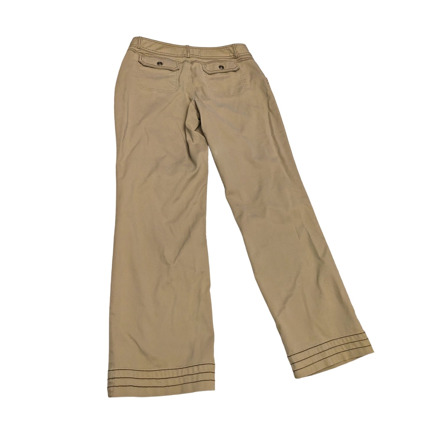 Cabelas Cargo Pants Womens 12 Khaki Beige Trousers Hiking Adventure Belt Loops