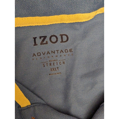 IZOD Advantage Polo Golf Shirt Mens 4XLT Short Sleeve Classic Fit Stretch Preppy