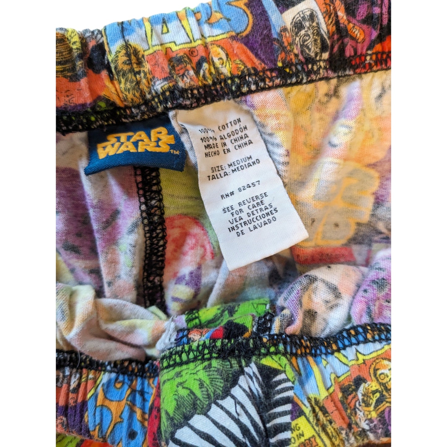 Star Wars Pajama Pants Mens Medium Lounge Comic Graphic Print Sleepwear