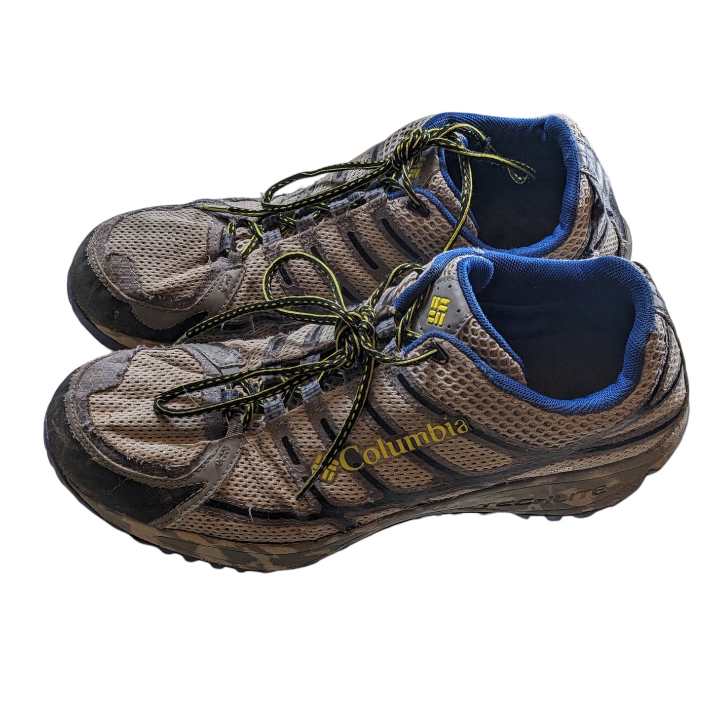 Columbia Shoes Mens 10 Trail Running Durable Mesh Outdoor Sneakers Vibram Hiking