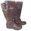 Born Boots Women 6.5 Brown Leather Tall Riding Buckle Strap Knee High Equestrian