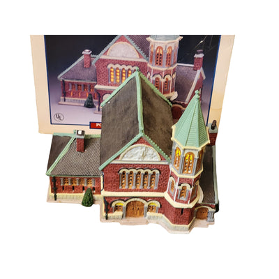 Lemax Christmas Village Dickensvale Church Porcelain Lighted House Vintage Box