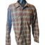 Cabelas Shirt Mens XL Tall Plaid Button Up Flannel Soft Canvas Trail Long Sleeve