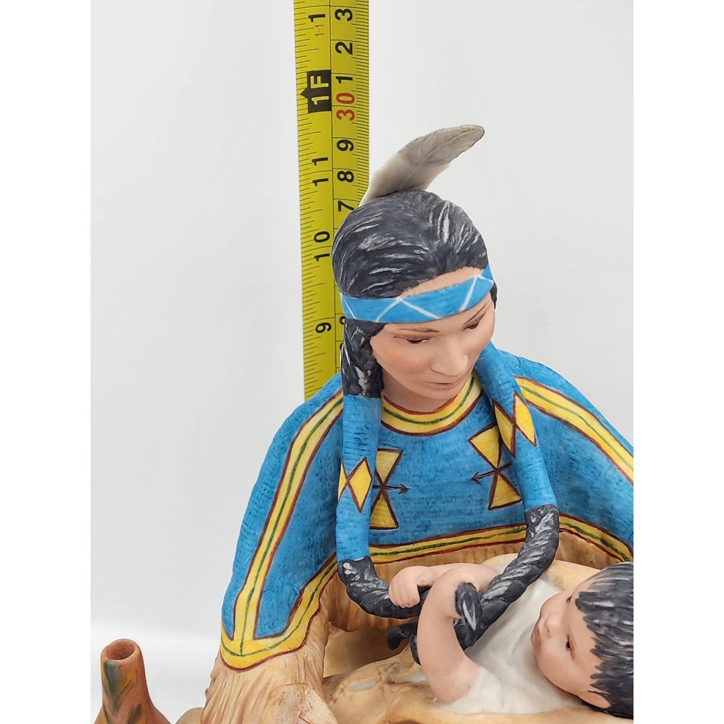 Cybis Shoshone Sacajawea Motherhood Charbonneau Native American Style Porcelain