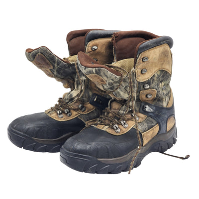 Cabelas Boots Mens 14D Hunting Hiking Camo Outdoor Rubber Insulation Dry Plus