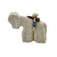 Native American Zuni Horse Buffalo Fetish White Stone Arrow Turquoise Signed