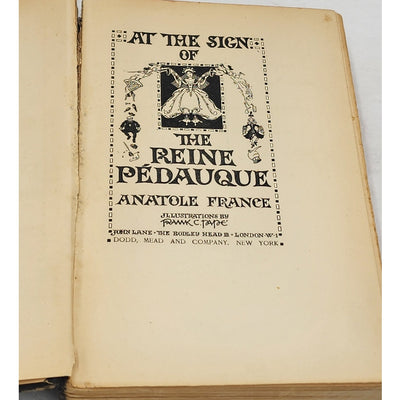At The Sign of the Reine Pedauque By Anatole France Illustrated Antiquarian 1924