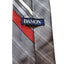 Damon Striped Men Tie Gray Red Blue Business Formal Necktie Elegant Professional