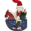 Nutcracker Santa on Rocking Horse Riding Gifts Paint Christmas Holiday Decor 19"