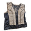 Montanaco Vest Women Medium Faux Shearling Lined Zip Western Chic Top Sleeveless