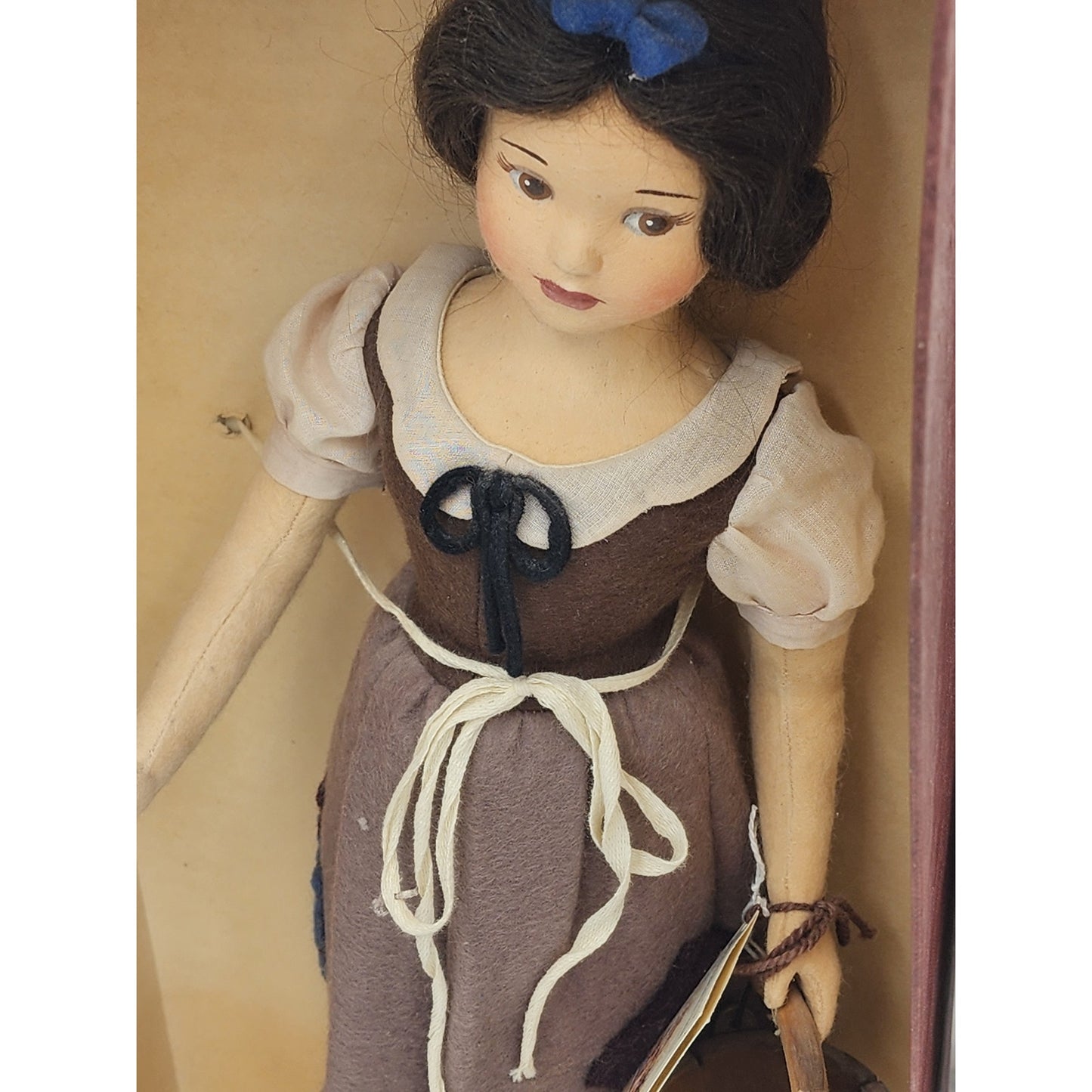 R John Wright Disney Snow White In Rags Princess 0296/1000 Felt Doll Vintage Box