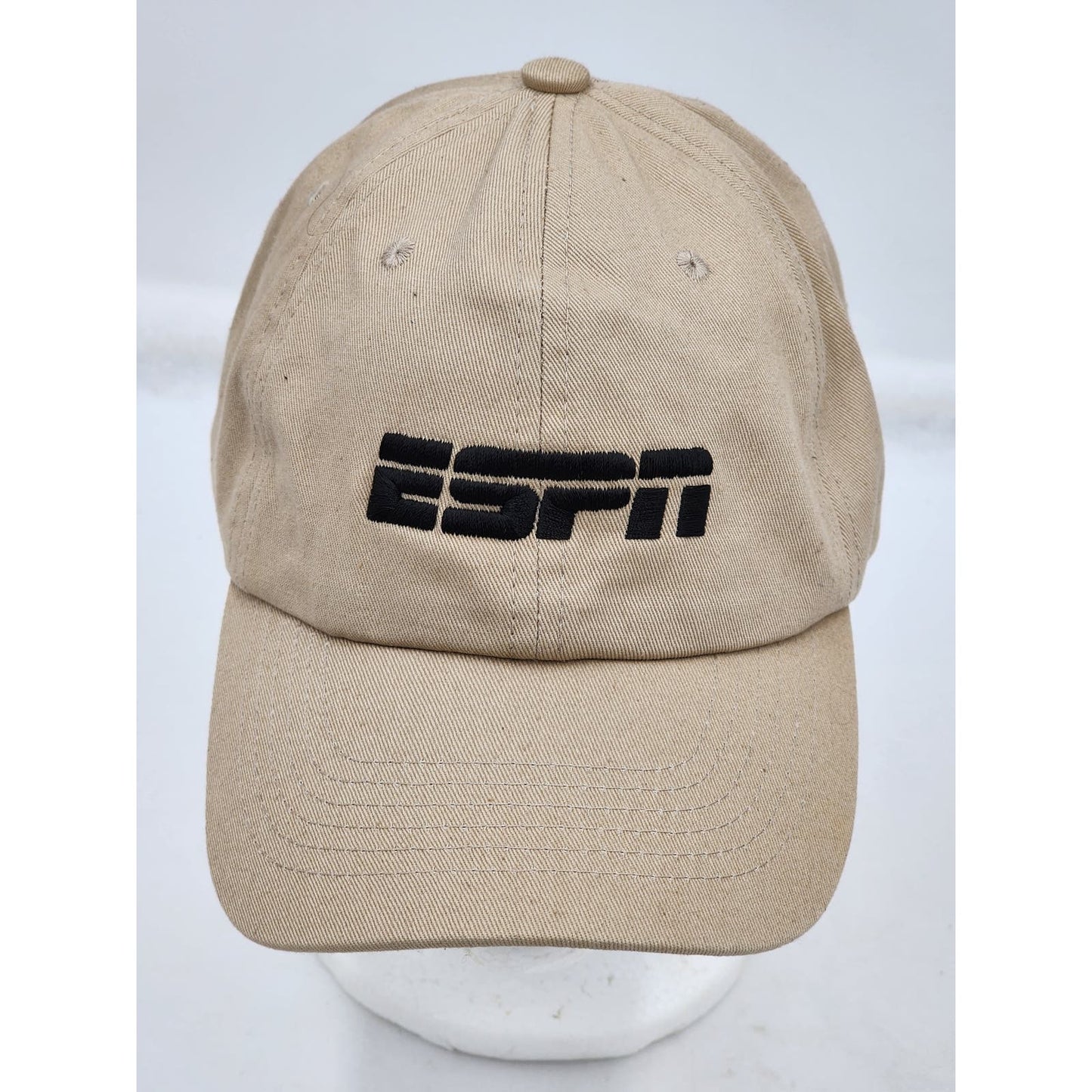 ESPN Hat Adjustable Strap Pacific Essentials Beige Vented Baseball Cap Headwear