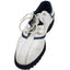 FootJoy Golf Shoes Mens Size 9M White Blue Leather Spiked Cleats Lace Up 98337