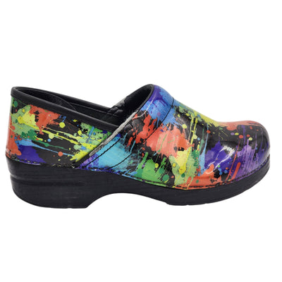 Dansko Shoes Women 9.5-10 US 40 EU Clogs Paint Splatter Comfort Workwear Nursing