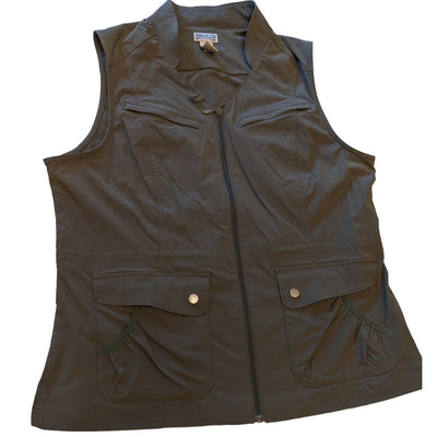 Duluth Trading Vest Mens Large Utility Sleeveless Work Outdoors Fishing Pockets