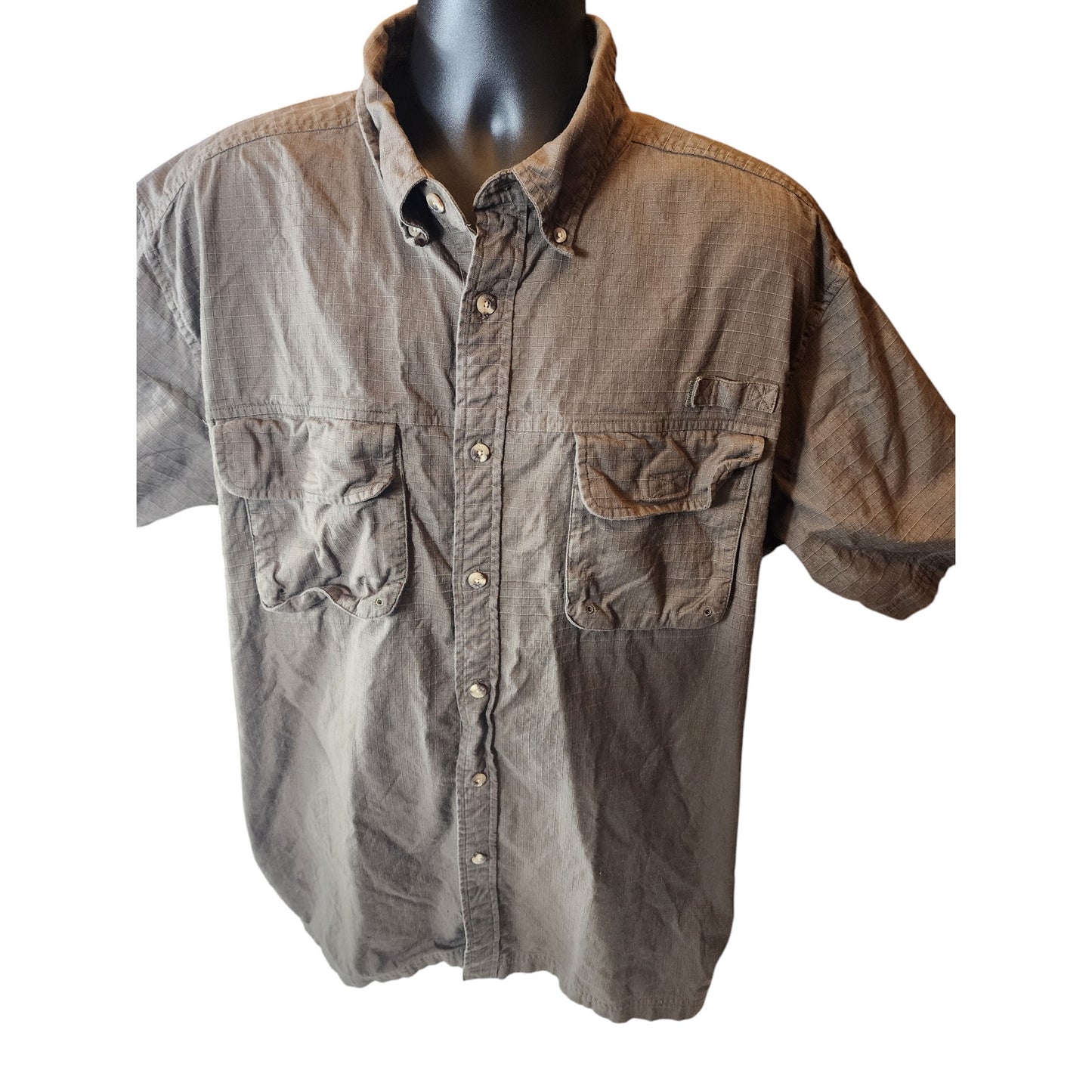 Guide Series Hunting Shirt Mens XXL Embroidered Deer Short Sleeve Outdoor Rugged