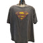 Superman T Shirt Mens 2X Black Graphic Tee Vintage Style DC Comics Short Sleeve