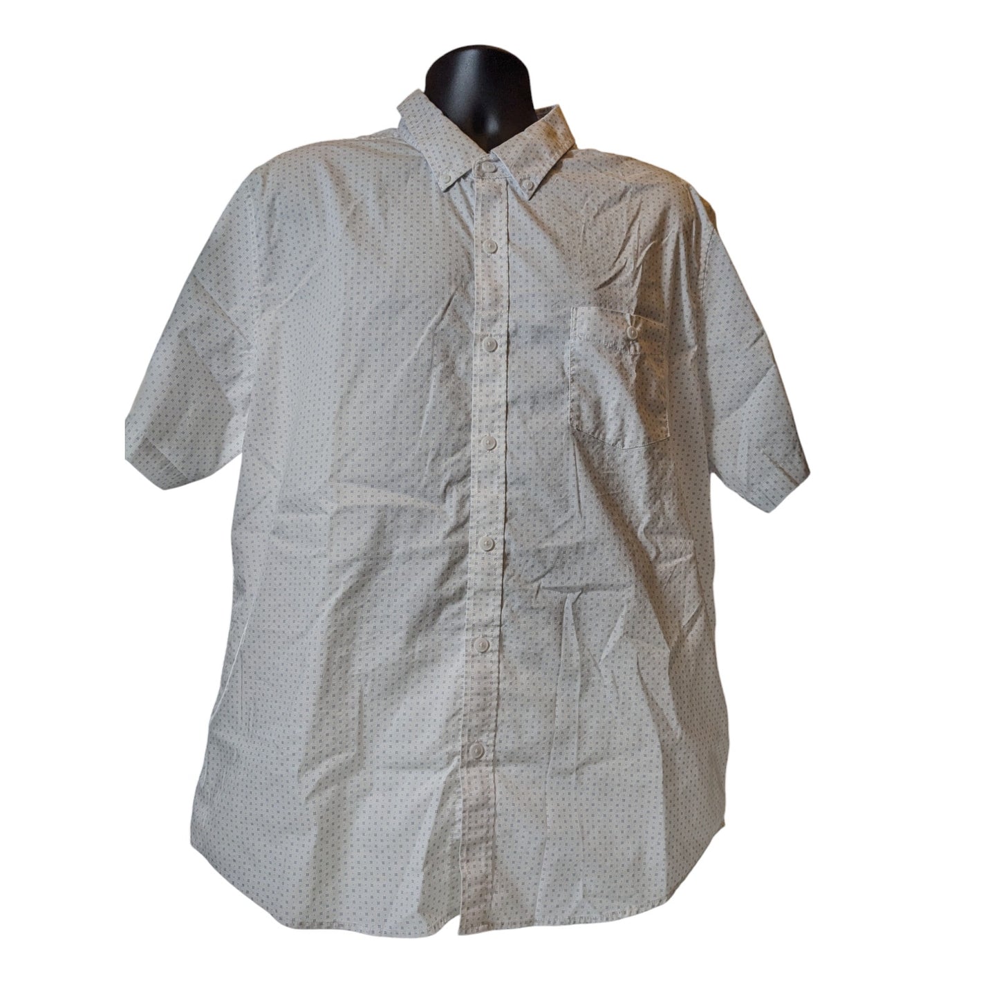 Weatherproof Shirt Mens XXL Comfort Stretch Short Sleeve Casual Button Down