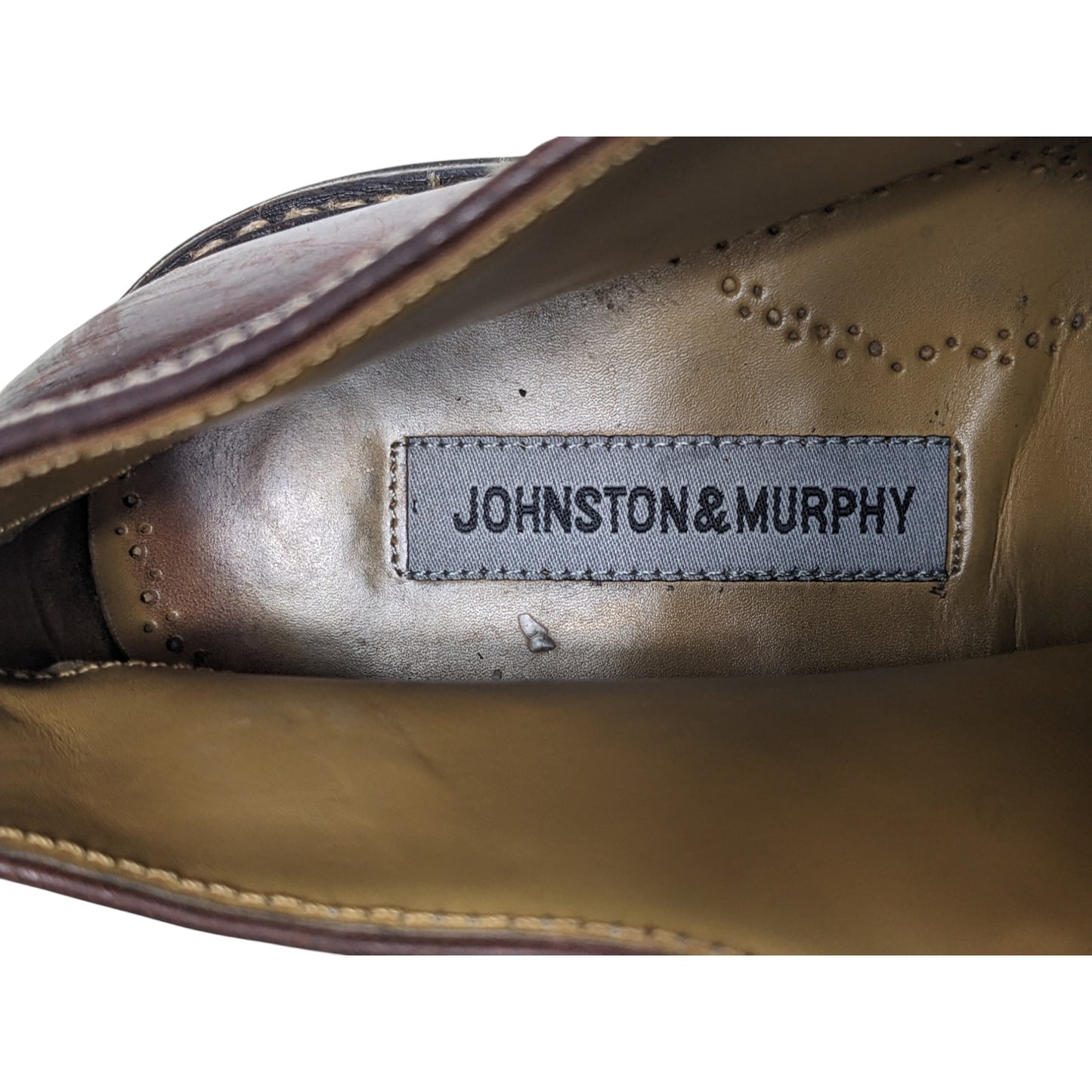 Johnston Murphy Shoes Ankle Boots Mens 9.5M Leather Brown Lace Up Casual Chukka