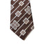 Vintage Towncraft JCPenney Mens Tie Brown Geometric Necktie Striped Classic