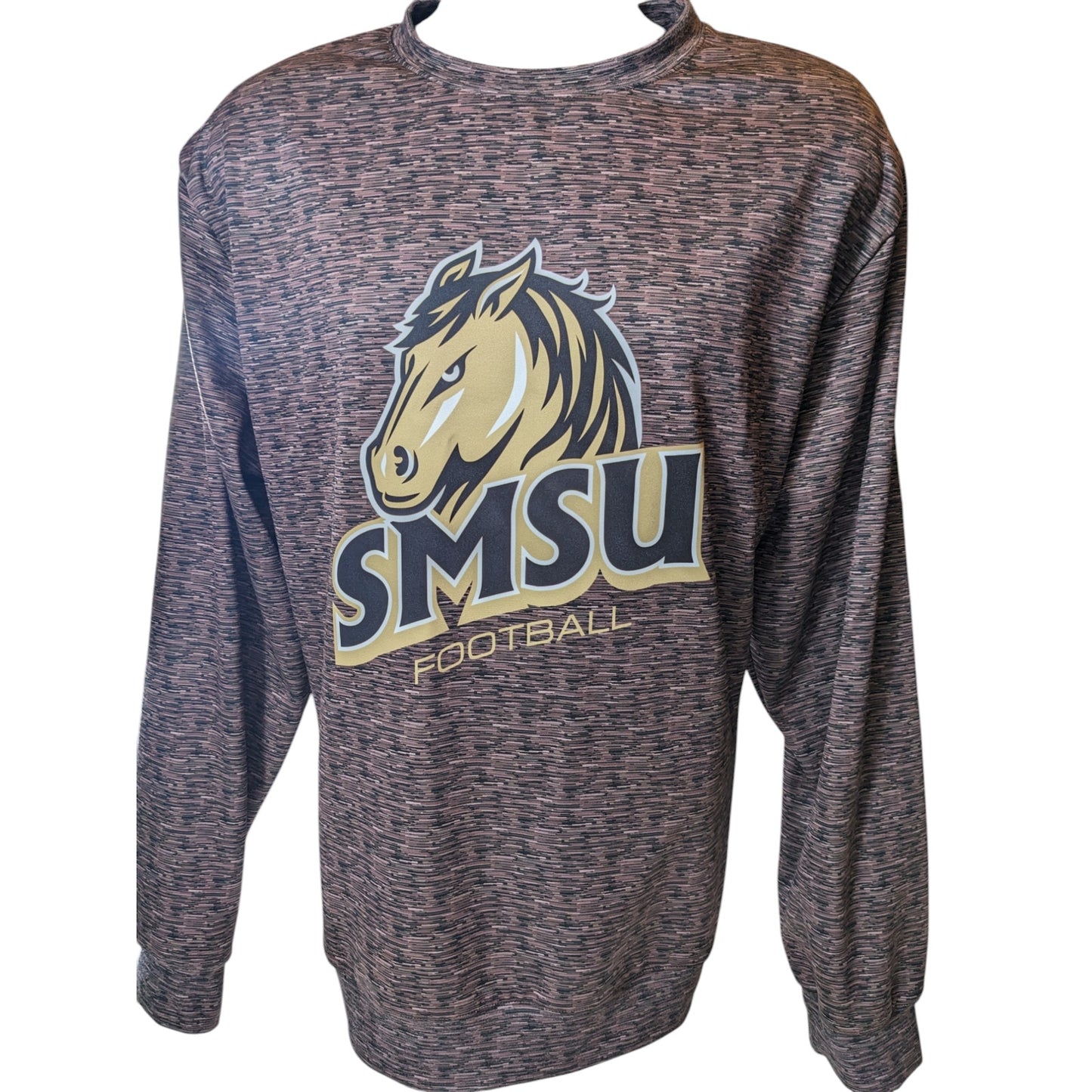 SMSU Southwest Minnesota Mustangs Football Crewneck Pullover Sweatshirt Mens XL