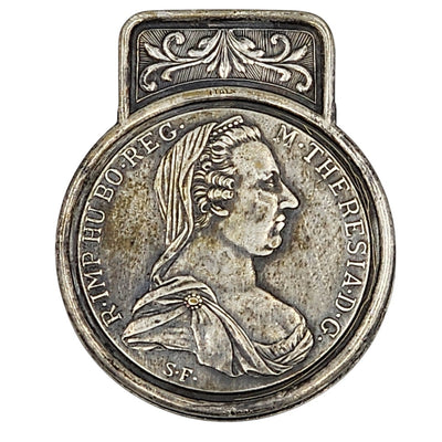 Austrian Maria Theresa Thaler Coin Money Clip Vintage 1780 Holy Roman Empire