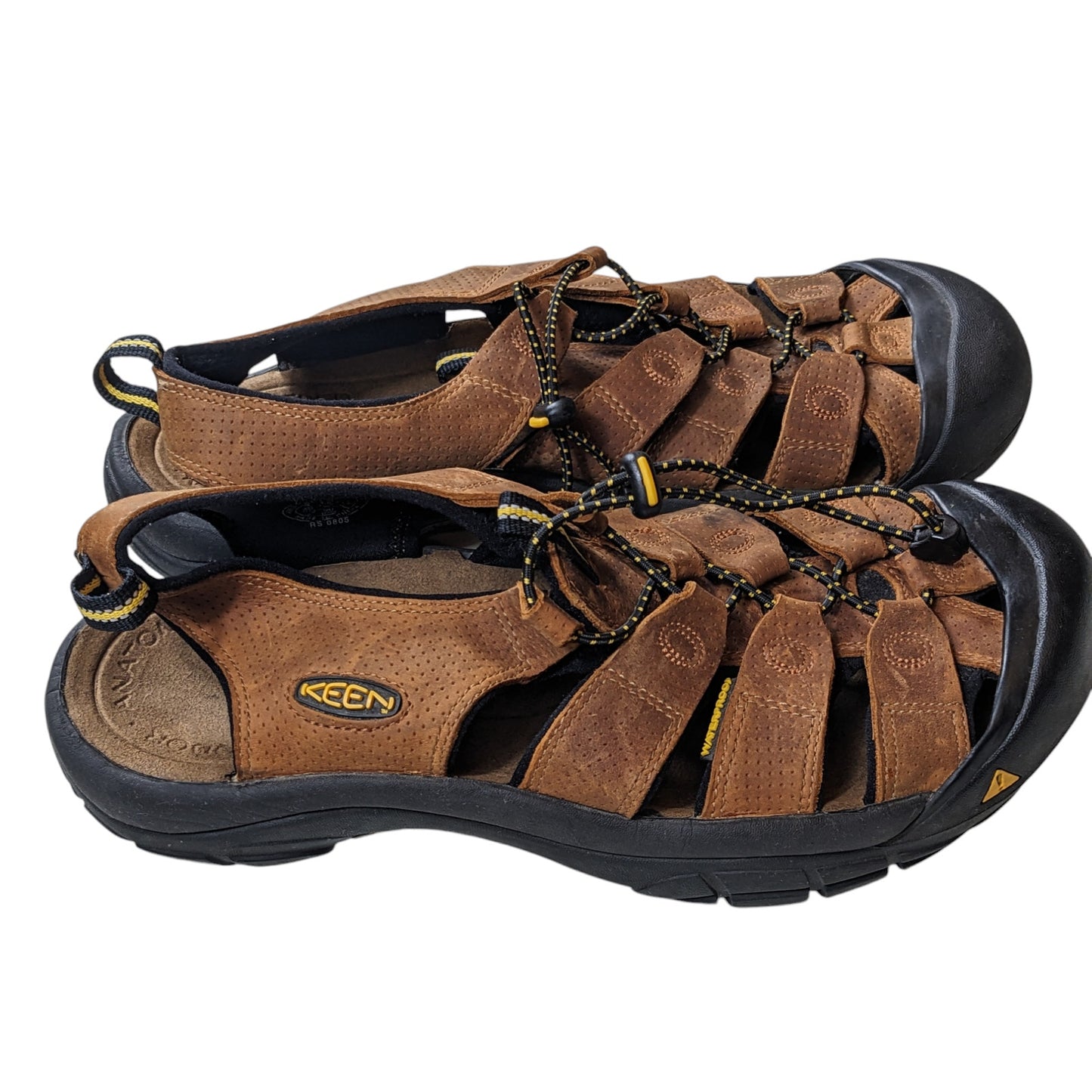 KEEN Sandals Mens 12 Leather Newport H2 Hiking Shoes Waterproof Trail 0805